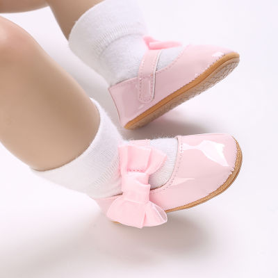 เด็กทารกแรกเกิดเพศหญิงรองเท้าเด็กทารกเจ้าหญิงกันลื่นรองเท้าเด็กผู้หญิงหัดเดินเด็กแรก0-18เมตร
