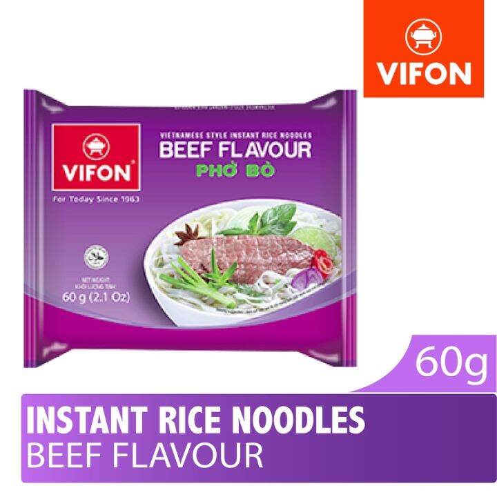 Vifon Vietnamese Instant Rice Noodles Beef Flavour Pho Bo 60g | Lazada PH