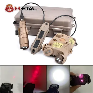 Tactical LA5C PEQ-15 Red Dot Laser Sight Device LED Flashlight IR