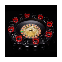 16-Hole Russian Roulette Wheel Spinning Wine Glass Game KTV Roulette Game Wine Glass Spinning Wheel