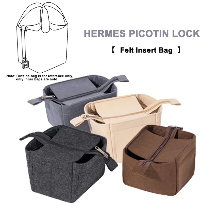 Bag Insert Shaper Organizer for Hermes Picotin Lock Bucket Bag 18 22 26