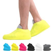 Waterproof Silicone Shoe Cover Reusable Rain Boots Cover Unisex Shoe Protectors Outdoor with Non-slip Sole for Rainy and Snowy Shoes Accessories