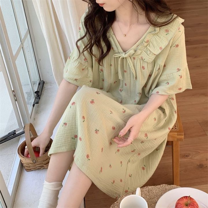 Váy ngủ bầu và sau sinh cho con bú ti  Đầm mặc nhà cho mẹ  Đồ ngủ Cotton  thời trang mùa hè Đẹp Giá Rẻ Bigsize  Shopee Việt Nam