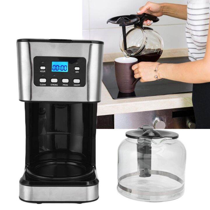 Drip Coffee Machine Timer Coffee Maker 1.5L for Family for Cafe Lazada PH