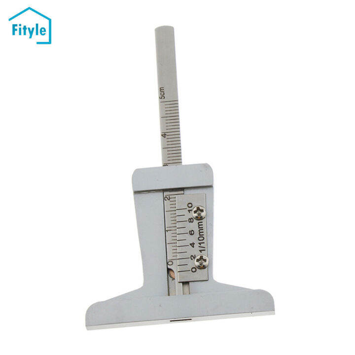 Fityle 050mm Tyre Depth Gauge Tread Depth Gauge Keyring Tread Ruler