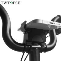 TWTOPSE จักรยานที่วางโทรศัพท์ที่ซ่อนไว้สำหรับ Brompton จักรยานพับได้ C P Line 3หกสิบ PIKES มือจับโลหะผสมอุปกรณ์เสริมขาตั้ง