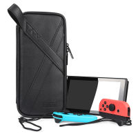 BUBM Switch-P กระเป๋าเคส Nintendo Switch, Switch OLED หนัง PU พร้อมช่องใส่เกมส์ 10 ช่อง (Black)