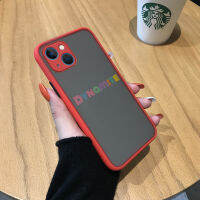 Mop Mall เคสเคสสำหรับ Apple iPhone 15 Plus 15 Pro Max 15 Pro หลากสีตัวอักษรภาษาอังกฤษมีน้ำค้างแข็งโปร่งใสเคสใส่โทรศัพท์แข็งเคสฝาหลังเต็มตัวกันกระแทกมีกล้องปกป้อง