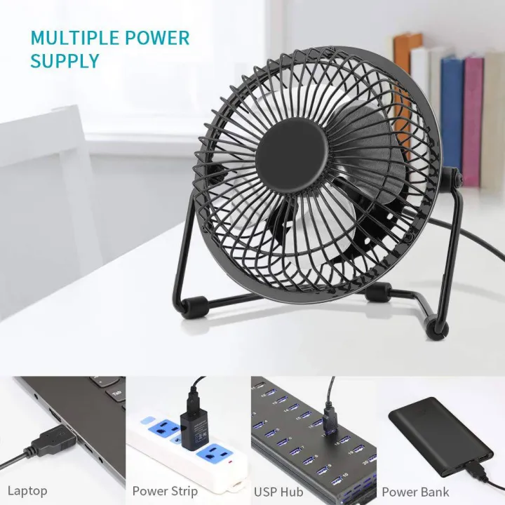 4 INCH METAL USB MINI FAN Lazada PH