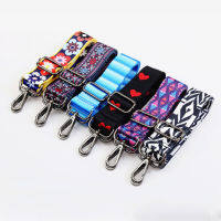 【CW】Rainbow Adjustable Obag Straps Nylon Colored Belt Bag Strap Hanger Handbag Accessories For Women Decorative Obag Handle Ornament