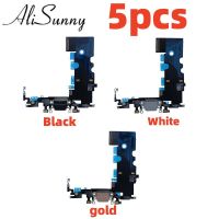 AliSunny 5pcs Dock USB Port Flex Cable สําหรับ iPhone 8 Plus 8G 4.7 8Plus X Charging Connector Charger ไมโครโฟน อะไหล่ซ่อม