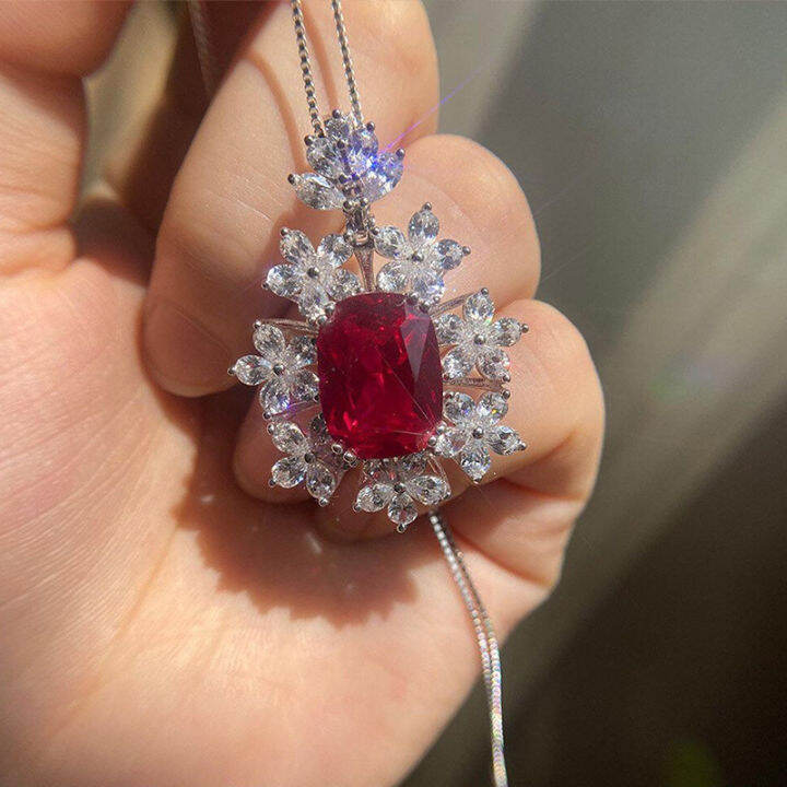 Imitation on sale ruby necklace