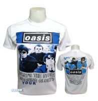 เสื้อวง OASIS วงร็อค ไม่มีตะเข็บข้าง คอฟิต ป้ายUSA เสื้อวินเทจ เสื้อทัวร์ วงร็อคต่างประเทศ