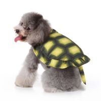 Cute Simulation Green Tortoise Pet Costume with Tiny Tail Halloween Cosplay Chucky Doll Clothes Festive Dress Up Funny Costume