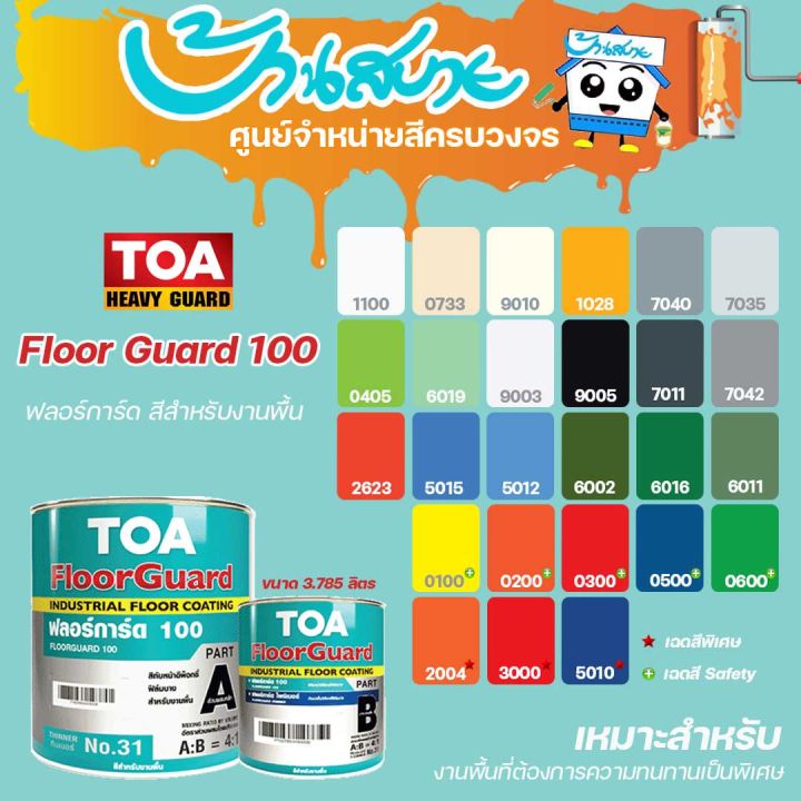 toa-floorguard-100-สีทับหน้าอีพ็อกซี่ฟิล์มบาง-2-ส่วน-สำหรับภายใน-ขนาด-3-785ลิตร-สีอุตสาหกรรม-epoxy