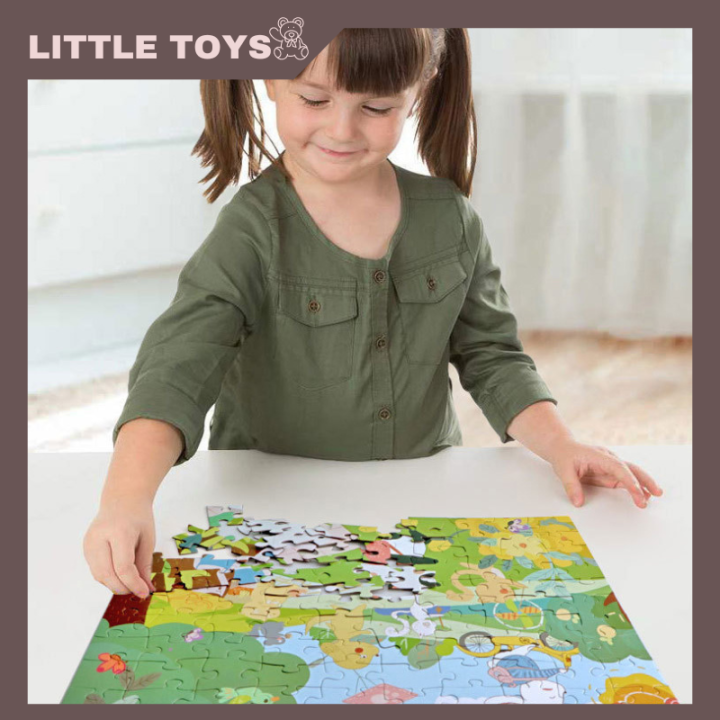 little-toys-จิ๊กซอว์-jigsaw-จิ๊กซอว์ขนาดกลาง-57-42cm-จิ๊กซอว์สำหรับเด็ก-6-ขวบขึ้นไป-จิ๊กซอว์เสริมพัฒนาการ-จิ๊กซอว์รูปสัตว์-ของเล่น-พร้อมส่ง