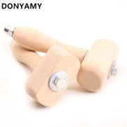 1Pcs Leather Craft Carving Hammer Wooden Mallet Punching Cutting Tools For