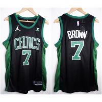 HITAM Jersey BASKET NBA CELTICS 7 JAYLEN BROWN STATEMENT Black EDITION 21/22