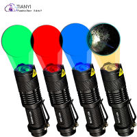 Super bright light red light green light white light blue light four-color LED sk68 small MINI flashlight AA