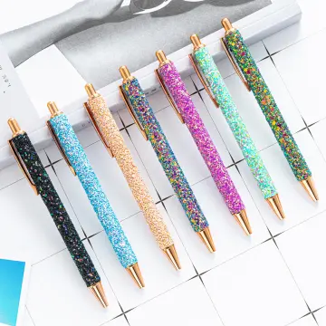 6pcs Ballpoint Pens Journaling Pen Pretty Glitter Pens Fancy Pens Gift Box  Inspirational Thank Gifts Women Girls Nurse Teacher Appreciation Gifts -  Office & School Supplies - Temu