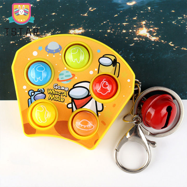 ts-ready-stock-plastic-keychain-fighting-hamster-mini-decompression-for-relieve-stres-children-toy-pendant-cod
