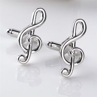 1 Pair Hollow Musical Note Cufflinks For Mens Trendy French Shirt Cuff Links Office Weddig Cufflink Buttons Christmas Gift Man Cuff Link