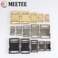 Meetee 4ชิ้นโลหะด้านข้างที่วางจำหน่ายหัวเข็มขัดกระเป๋าเป้สะพายหลัง Paracord สร้อยข้อมือปลอกคอสุนัขสายรัดหัวเข็มขัดเข็มกลัดความปลอดภัยอุปกรณ์ DIY