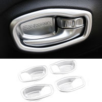 ABS Chrome Styling Inner Car Door Handle Bowl Frame Cover Trim For Jeep Renegade BU 2015 2016 2017 2018 2019 2020 Accessories