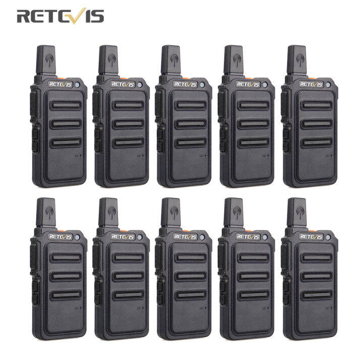 มินิ-pmr-เครื่องส่งรับวิทยุ-retevis-rt619-10ชิ้นแบบพกพาสองทางวิทยุเครื่องส่งรับวิทยุอุปกรณ์การสื่อสารโรงแรมร้านอาหารปตท