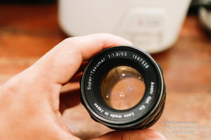 ขายเลนส์มือหมุน-takumar-55mm-f1-8-serial-1597526-for-sony-mirrorless