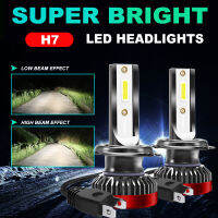 2021Led H7 Car Headlight 12V Auto Fog Lights CSP CHIP Headlamp 6000K White Bight светодиодная лампа авто Easy Install Bulb Set 2Pcs