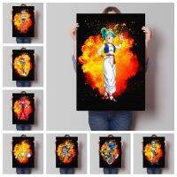 Anime Dragon Ball โปสเตอร์ Goku Bulma Kame Sennin คุณภาพสูง Art ตกแต่งภาพวาด Home Wall Decor โปสเตอร์