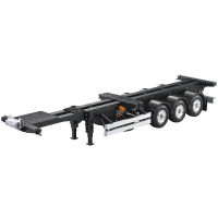 Feet Container Semi-trailer Trailer for 1/14 Tamiya RC Truck Trailer Tipper Scania 620 Actros Volvo FH12 MAN LESU DIY