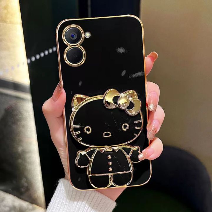 เคสโทรศัพท์สำหรับ-realme-c55-c33-c30-c30s-11pro-realme-3มิติ-ฝาหลังสุดหรู10pro-พร้อมตัวยึดกระจก