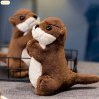 KISSYA Kawaii Otter ตุ๊กตาหนานุ่ม S ตุ๊กตาหนานุ่มที่เหมือนจริงตุ๊กตาสตัฟขนนุ่มสบายผิวเป็นมิตรกับสะดวกสบายสำหรับเด็กสำหรับเด็ก KA-MY ของขวัญ