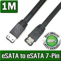 สายเชื่อมต่อ HDD ภายนอก แบบ eSATA to  eSATA (Male to Male 7-pin)  ความเร็ว 3.0Gbps  ยาว  1 เมตร ( 1M )