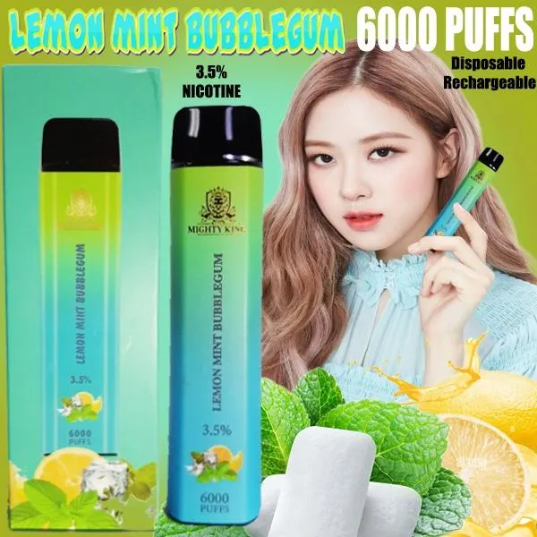 Legit Puff MIGHTY KING 6000 Disposable Pod Device Rechargeable 5 SALT