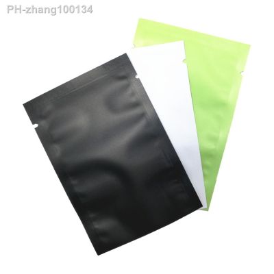200Pcs/ Lot Matte Glossy Flat Open Top Aluminum Foil Bag Vacuum Heat Seal Packaging Pouches Food Coffee Tea Mylar Foil Bag