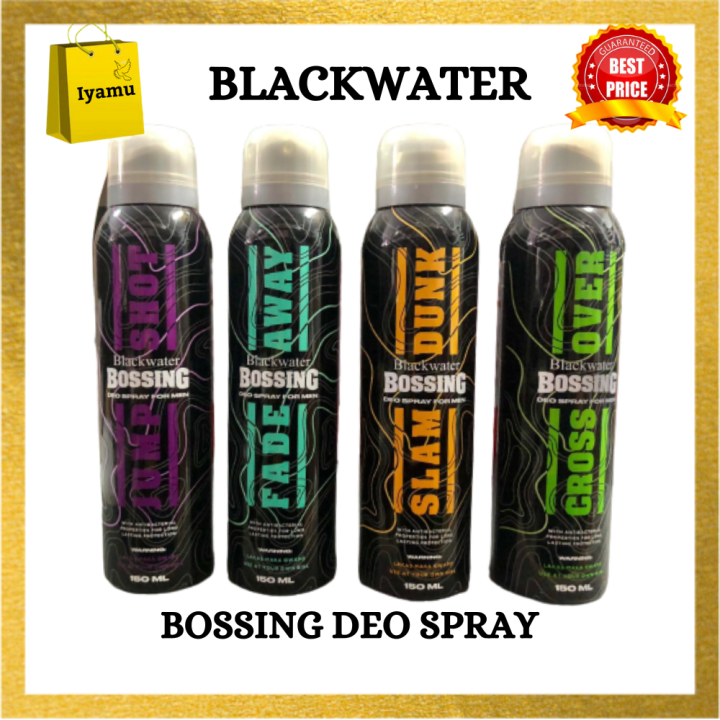 BLACKWATER BOSSING DEO SPRAY 150ML FOR MEN Lazada PH