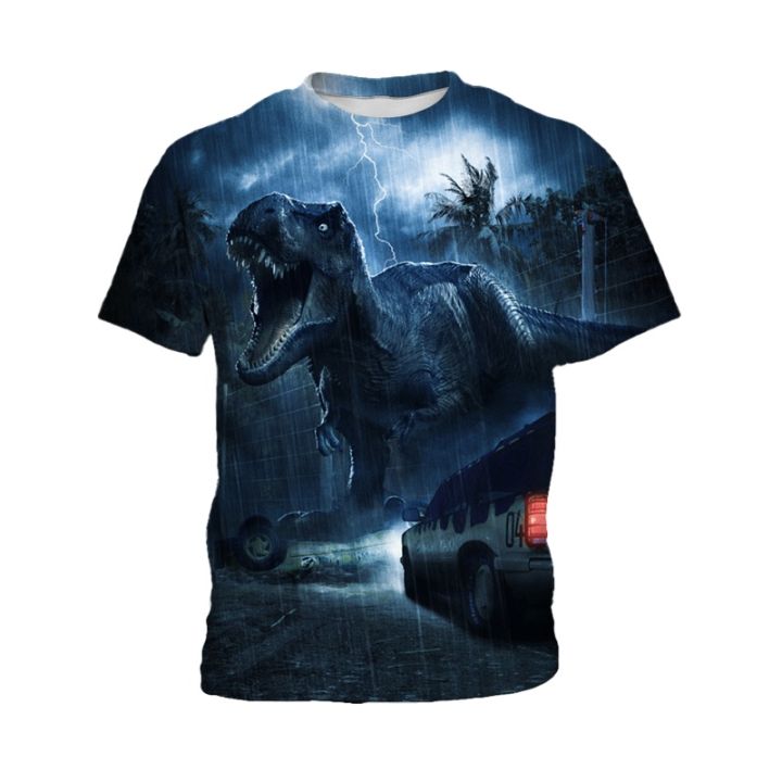 in-stocks-jurassic-world-t-shirt-kids-casual-breathable-fabric-boys-dinosaur-shirt