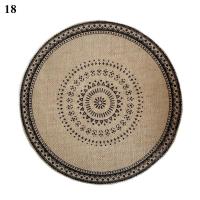 NEW Round Jute Tassel Table Placemat Nordic Style Non-slip Woven Placemat Heat Insulation Pad Coffee Cup Mats Home Decoration