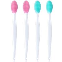 4pcs New Fashion Design Nose Double-Sided Tool Silicone Lip Scrub Exfoliator Brush Makeup Brushes Sets