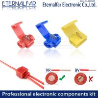 5V-220V Line Connector 10-24A Terminal Joint Blue Red Quick Connection Clip Wire Crimp Splitter Lip Break Clamp Soft Distributor Electrical Circuitry