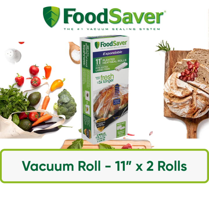 Foodsaver FoodSaver 11 x 16' Expandable Heat-Seal Rolls, 2-Pack