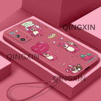 ฟรีสายคล้องดีไซน์เคสลายการ์ตูนอะนิเมะน่ารักสำหรับซัมซุงโน้ต20เคสโทรศัพท์เคสนิ่มที่ได้รับความนิยม TPU อ่อนลายการ์ตูนดีไซน์ขอบตรง