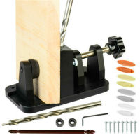 ปรับ Pocket Hole Jig ระบบ15องศาเฉียง Locator งานไม้ Joinery Kit เอียงเจาะบิตคู่มือ Dowel Jig