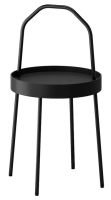 BURVIK Side table, black Size 38 cm (บูร์วีค โต๊ะข้าง, ดำ, 38 ซม.)