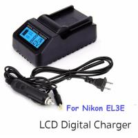 Digital LCD Camera Charger For EN-EL3E แท่นชาร์จแบตกล้องมีจอ LCD แสดงสถานะแบต รุ่น EN-EL3E (0772)