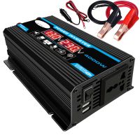 ขายTOP 4000W 12V To 220V/110V LEDรถเครื่องแปลงไฟอะแดปเตอร์ที่ชาร์จตัวแปลงDual USBเครื่องแปลงแรงดันไฟฟ้าModified SINE WAVE