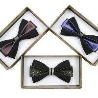 Business wedding groom groomsmen spot bow tie new bow brushed dragon claw collar pattern bow ite Nails Screws Fasteners